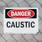 Signmission Caustic Danger Sign, Plastic, 10in W x 7in L, 2PK OS-2PACK-DS-P-710-L-2416 - alternate 2
